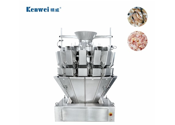 Screw Feeding 14 Head Multihead Weigher For Weighing Meat